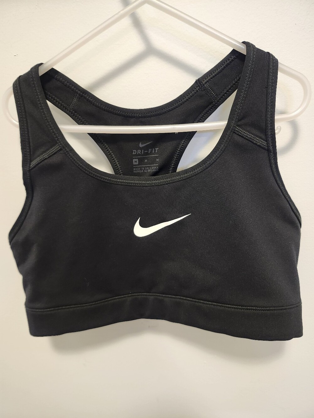 Nike Dri-FIT Black Women's Sports Bra Size Medium